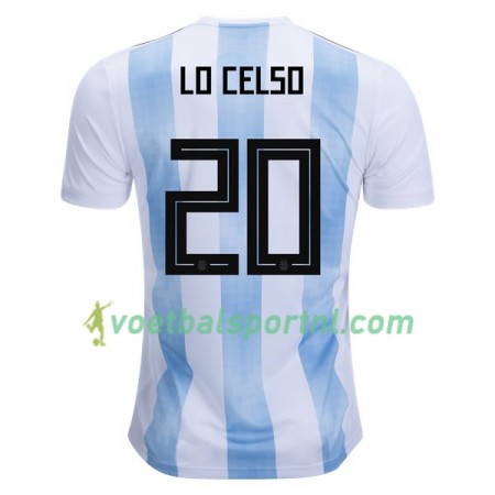 Argentinië Lo Celso 20 Thuis Shirt WK voetbal 2018